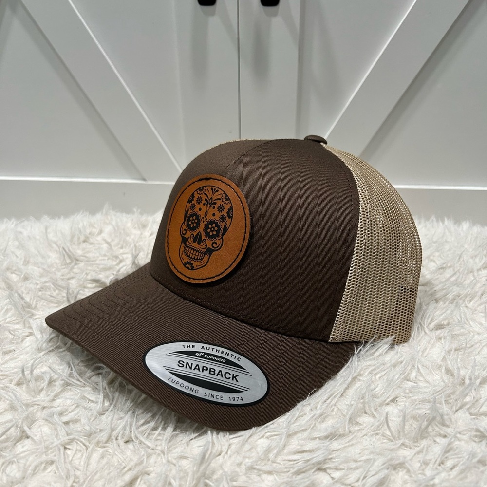 Trucker SnapBack hat sugar skull